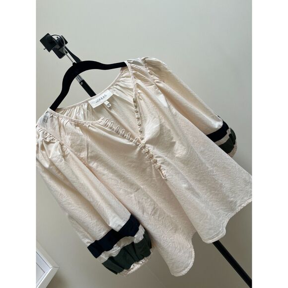 The Great. The Vignette Top - Small Cream Blouse SIZE 1 - Picture 5 of 7